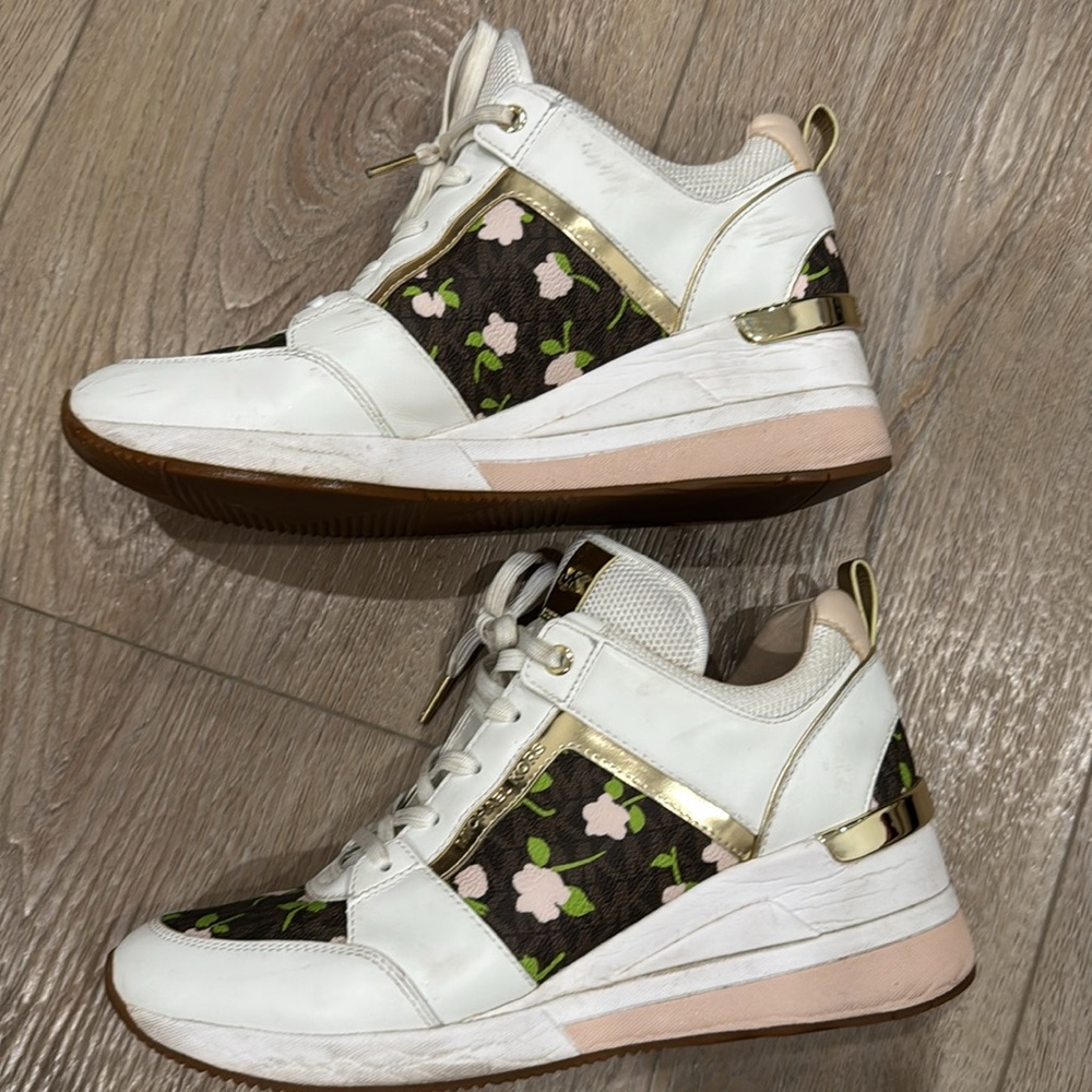 Michael Kors Georgie Trainer sneaker heels - Picture 3 of 9